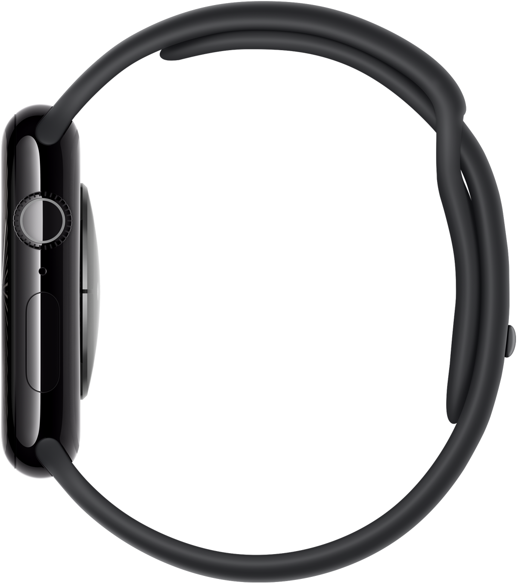 Apple Watch S10 GPS 42mm Jet Black Aluminium Case with Black Sport Band -S/M